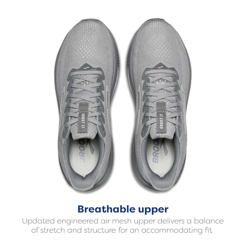 Brooks Men’s Ghost 17 Neutral Running Shoe - Primer Gray/Oyster Mushroom - 12 Medium - Image 4