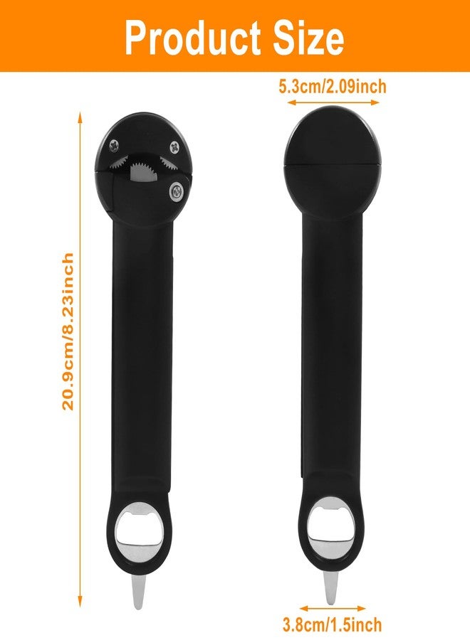 SOVNSG 1 Pack Multifunctional Opener,Adjustable Can Opener Jar Grippers, Retractable Kitchen Gadgets for Kitchen/Seniors with Arthritis and Weak Hands(Black) - Image 3