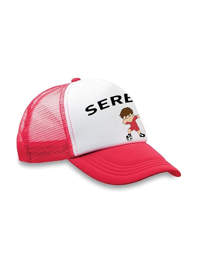 Serbia Sports Cap With Adjustment Plastic Snap Closure For Men And Women  - Image 2