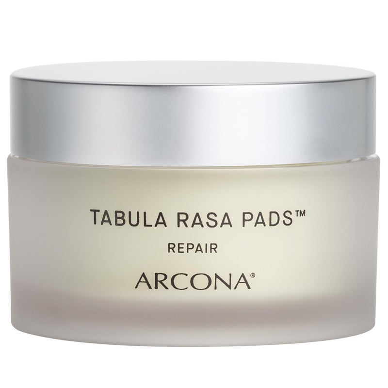 ARCONA Tabula Rasa Pads - 2% BHA AHA Liquid Exfoliant, Ingrown Hair Treatment. Clarifies, Exfoliates, and Soothes. Cruelty Free. Made In The USA, 45 Pre-Soaked Cotton Rounds. - Image 1