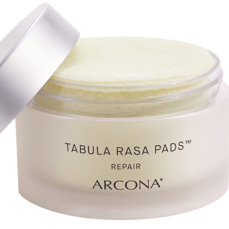 ARCONA Tabula Rasa Pads - 2% BHA AHA Liquid Exfoliant, Ingrown Hair Treatment. Clarifies, Exfoliates, and Soothes. Cruelty Free. Made In The USA, 45 Pre-Soaked Cotton Rounds. - Image 2
