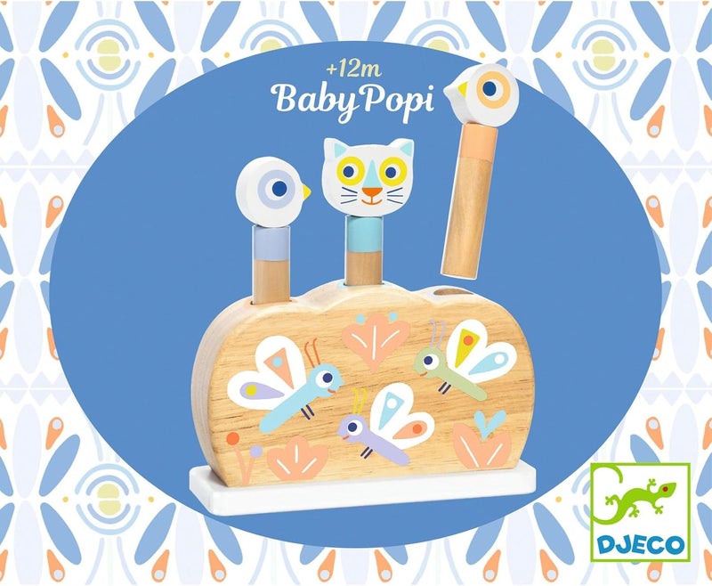 DJECO Baby White Baby Popi Pop Up Toy - Image 2