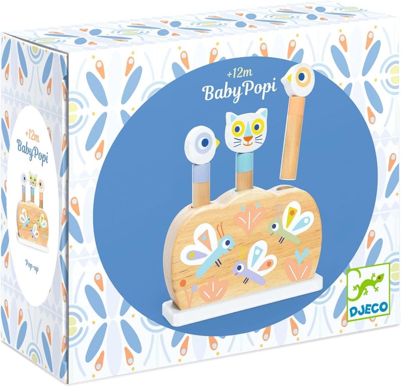 DJECO Baby White Baby Popi Pop Up Toy - Image 3