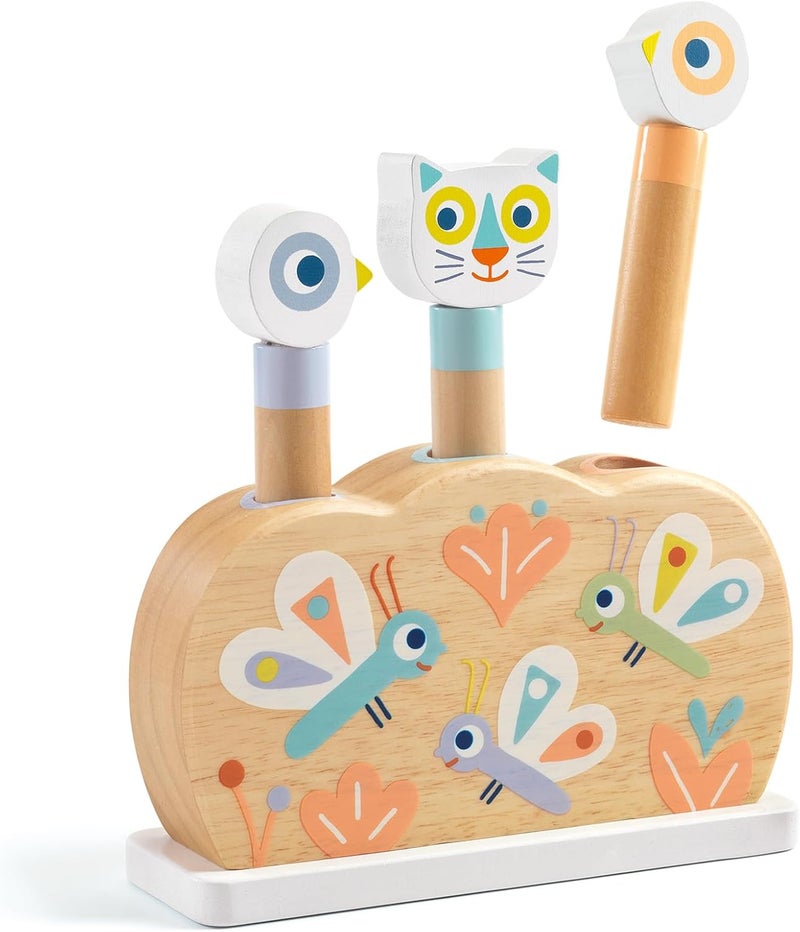 DJECO Baby White Baby Popi Pop Up Toy - Image 1