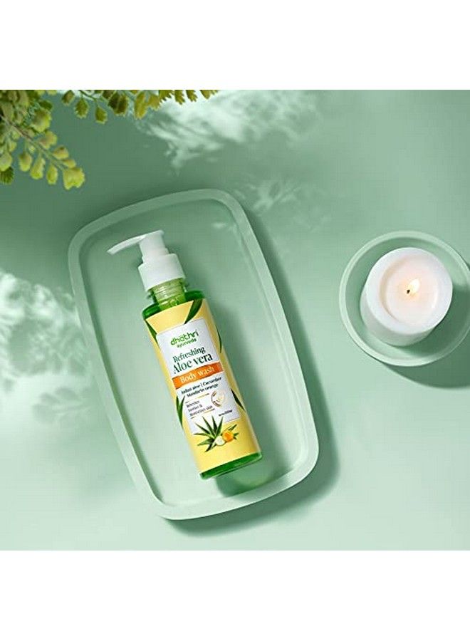 dhathri Herbal Refreshing Aloe Vera Body Wash Pack Of 2 - Image 3