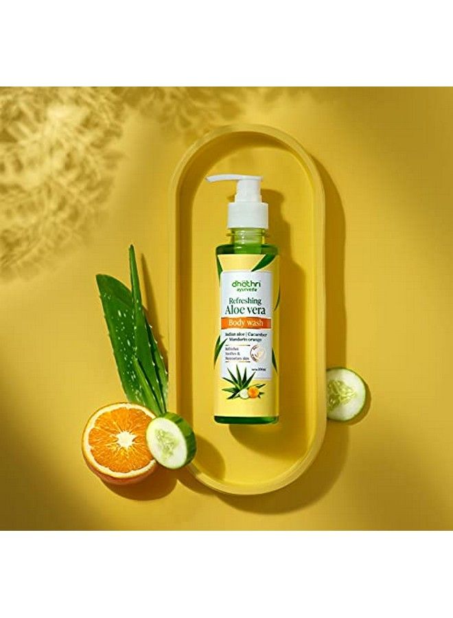 dhathri Herbal Refreshing Aloe Vera Body Wash Pack Of 2 - Image 4