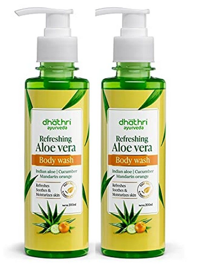dhathri Herbal Refreshing Aloe Vera Body Wash Pack Of 2 - Image 2
