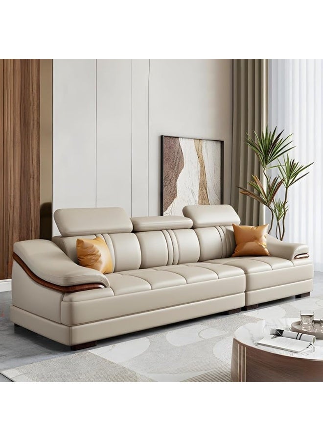 Comfynest Modern Faux Leather Sofa