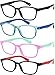 Yogo Vision Blue Light Blocking Glasses for Kids UV Protection Girls Boys Blue Light Glasses Anti Eyestrain 4 Pack - Image 1