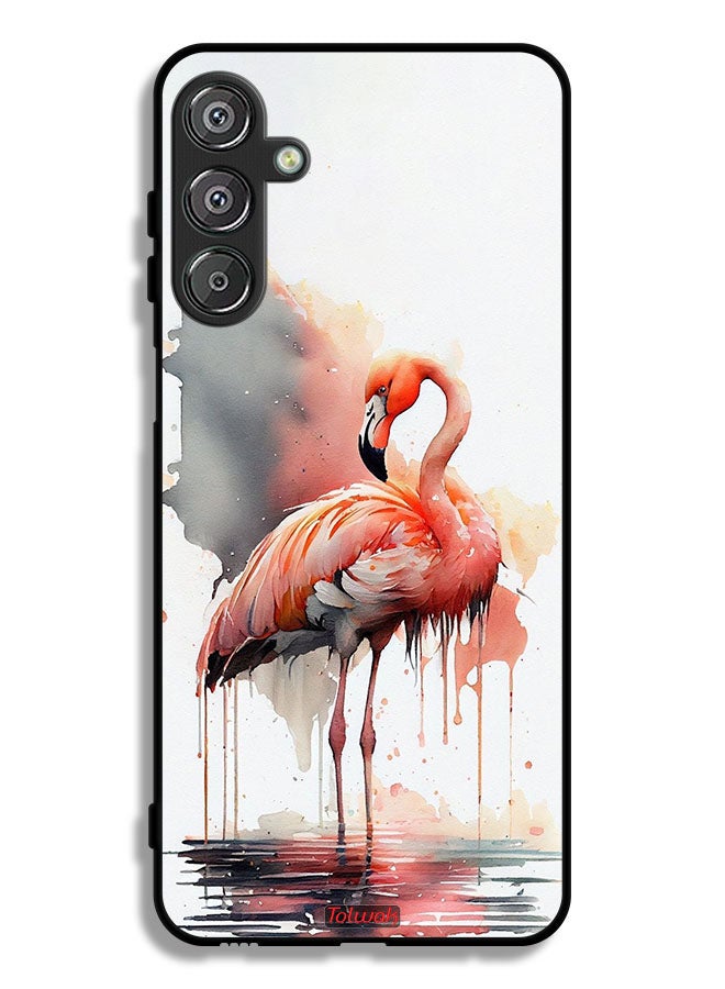 Tolwak Samsung Galaxy M36 Protective Case Cover Tropical Watercolor Art - Image 1