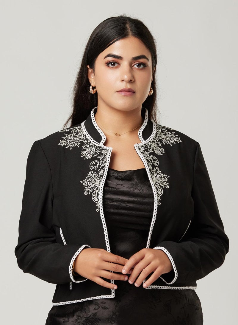 IZEL Crop Embroidery jacket  - Image 1