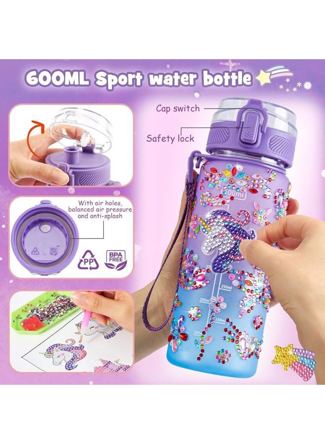 Cleboen Unicorn Gift for Girls Toys with Kids Karaoke/Microphone/Headphone/DIY Water Bottle/Keychain/Bracelet/Comb, Christmas Birthday Gifts for Girls 3 4 5 6 7 8 9 10+ Year Old Girl Gift Unicorn Toys - Image 4