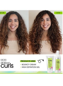 ALL ABOUT CURLS ALL ABOUT CURLS Bouncy Cream | Touchable Soft Definition | Define, Moisturize, De-Frizz | All Curly Hair Types  - Image 3