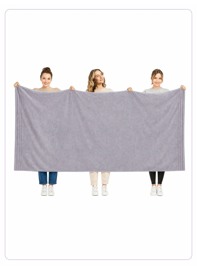 Donetella Bath Sheet (1 Piece, 90 X 180 cm) - Microfiber 330 GSM - Ultra Soft & Highly Absorbent Quick Dry Large Bath Towel, Lightweight Solid Bath Sheet for Bathroom, Gym, Spa & Travel.