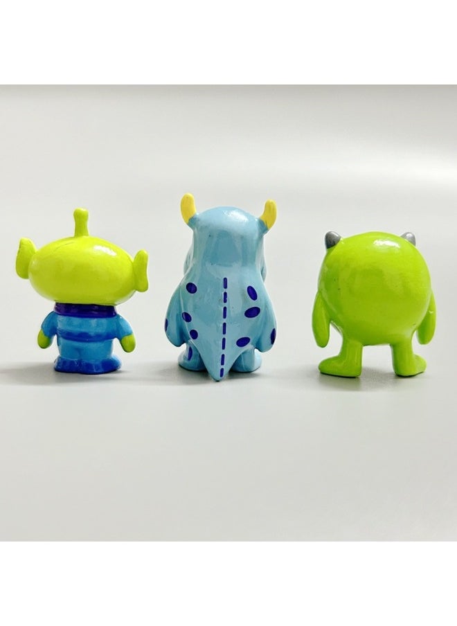Generic Mini Fred Q Version Three-eyed Boy, Weird Big-eyed Boy, DIY Patch Material, Headdress Decoration Doll-Color:2.1CM Height About Big Eyes  - Image 3