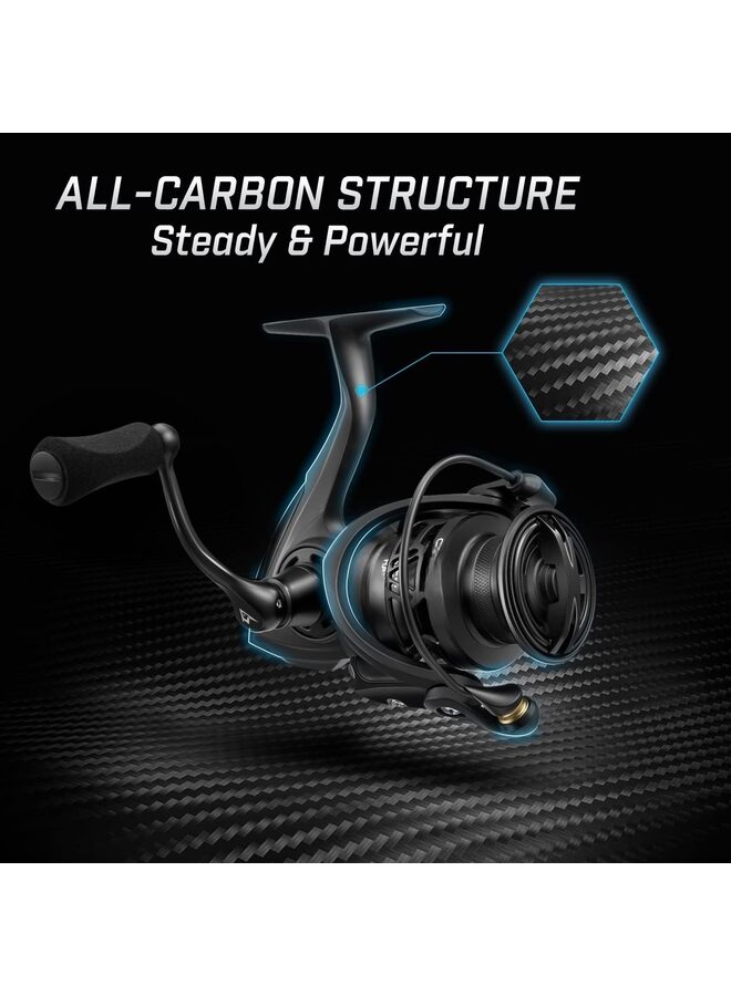 LAMAY Fishing Reel - All Metal Spinning Reel - Light to 5.5oz, 22LBs Max Drag (DS2000) - Image 5