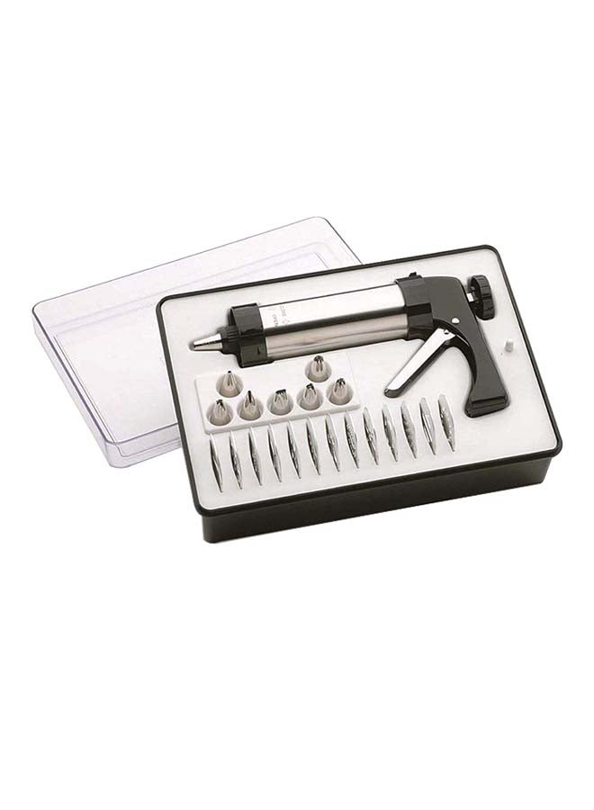 Cookie Press And Icing Set Silver 8x21x31centimeter - Image 2