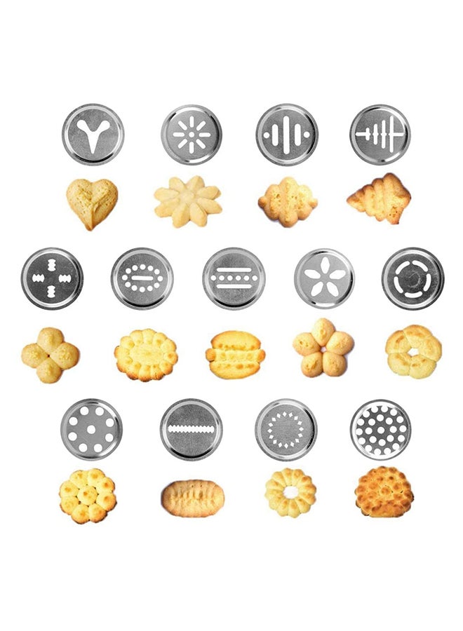 Cookie Press And Icing Set Silver 8x21x31centimeter - Image 4