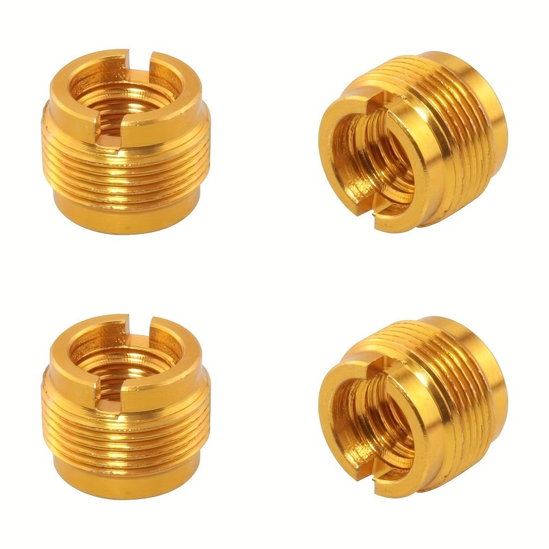 Golden 5/8 Male to 3/8 Female Screw Adapter 4pcs for Microphone Stand - Image 3