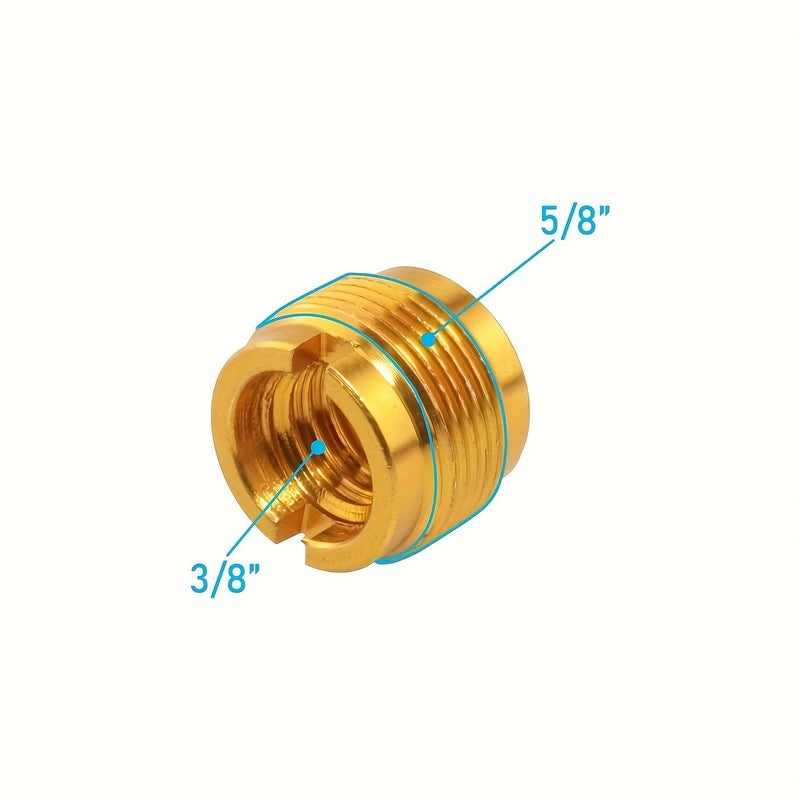 Golden 5/8 Male to 3/8 Female Screw Adapter 4pcs for Microphone Stand - Image 4