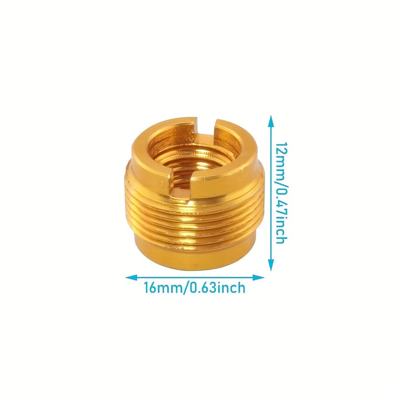 Golden 5/8 Male to 3/8 Female Screw Adapter 4pcs for Microphone Stand - Image 2