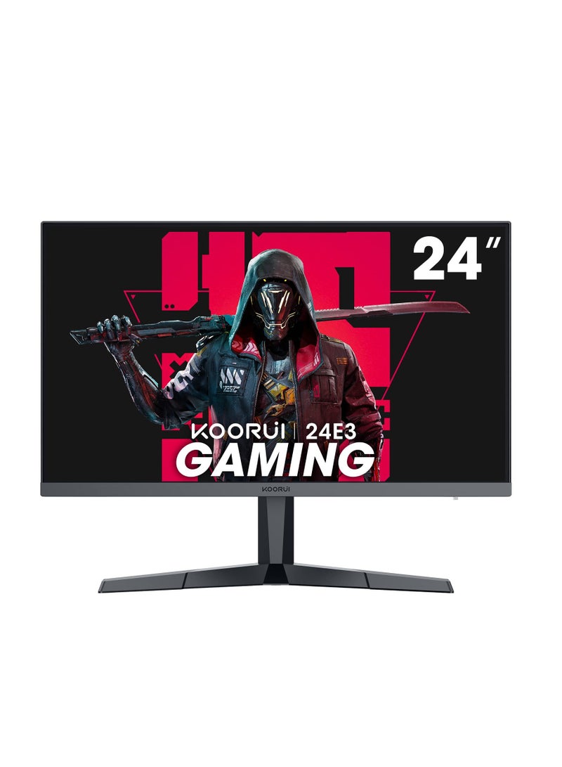 KOORUI 24-Inch HDMI 165Hz 1080p Gaming Monitor 1 Split Second IPS FreeSync G-SYNC Compatible Adjustable Tilt, Eye Care, VESA Wall Mount (FHD 1920x1080, DisplayPort) Black 