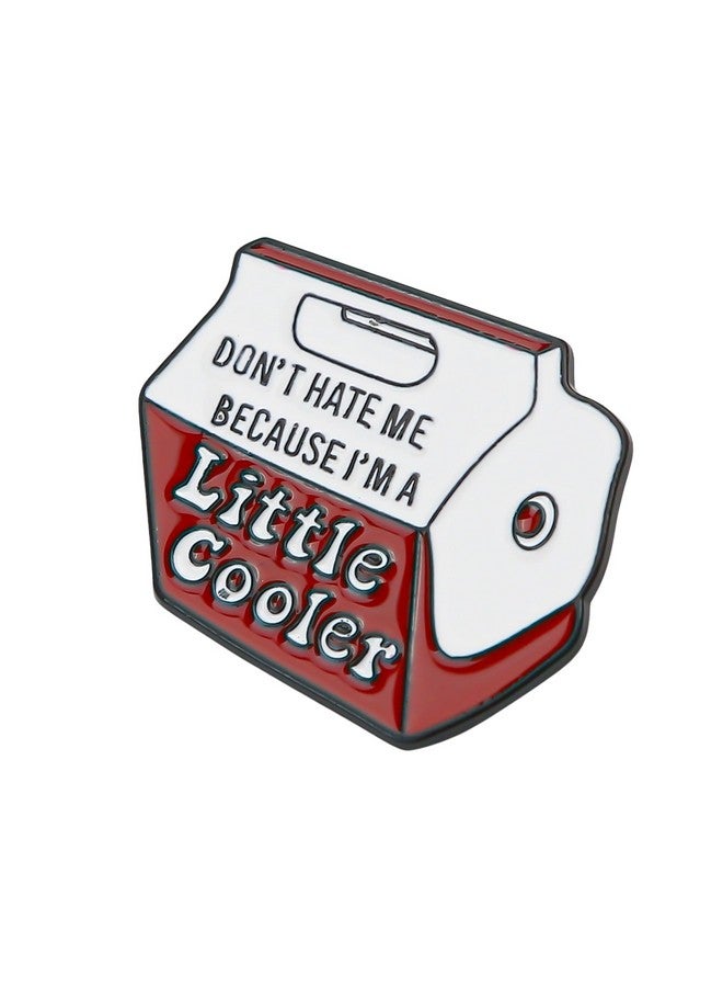 Marsrut "Don'T Hate Me Because I'M A Little Cool" Words Enamel Pin - Cute Cartoon Socially Awkward Badge For Bag, Clothes & Lapel - Funny Punk Jewelry & Cooler Brooch Gifts For Friends, Men, Women, Adults (Quantity: 1)  - Image 1