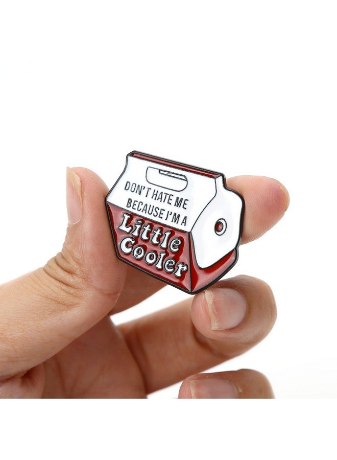 Marsrut "Don'T Hate Me Because I'M A Little Cool" Words Enamel Pin - Cute Cartoon Socially Awkward Badge For Bag, Clothes & Lapel - Funny Punk Jewelry & Cooler Brooch Gifts For Friends, Men, Women, Adults (Quantity: 1)  - Image 2