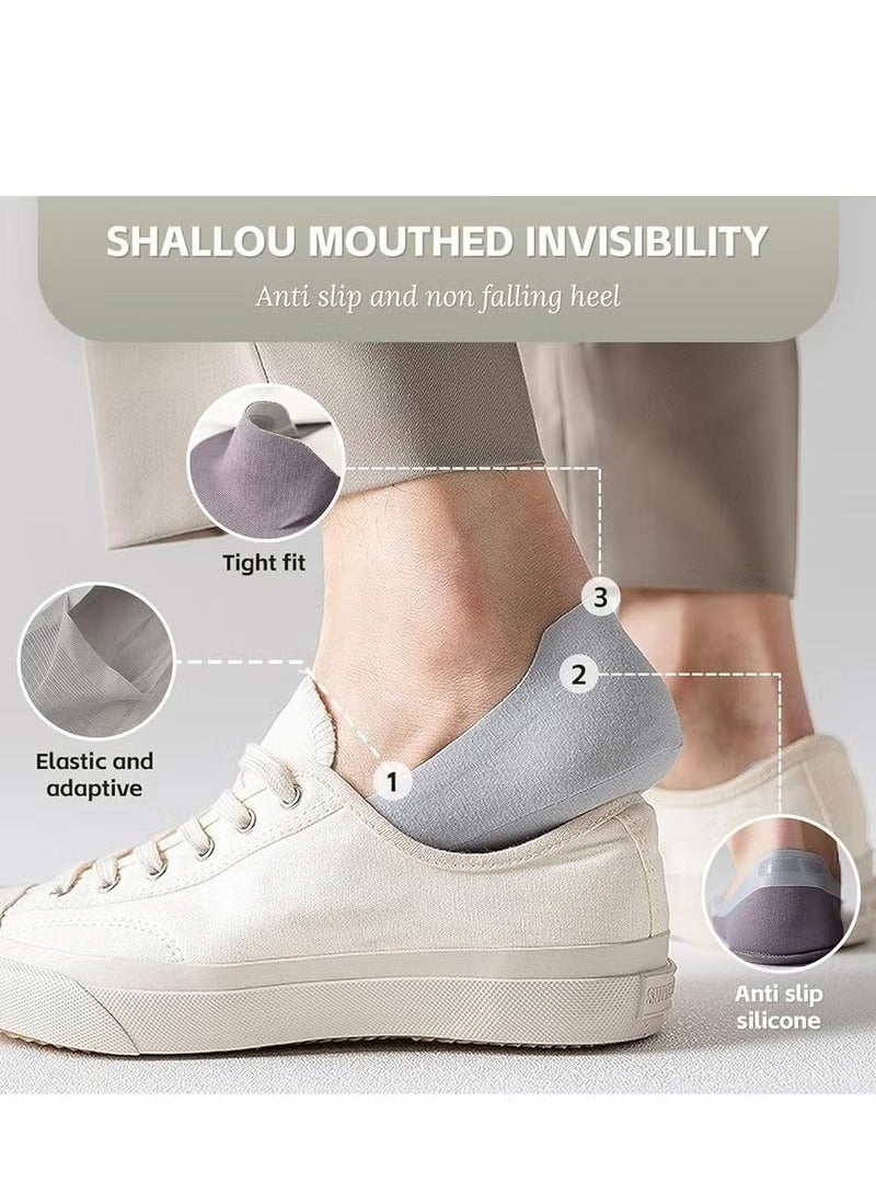 Thin No Show Socks Womens & Men, Invisible Ice Silk Socks, Low Cut Liner Non Slip Socks, loafers Socks  - Image 2