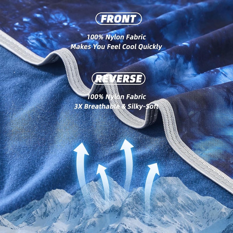 inhand Cooling Blanket King Size (90"x108"), Cooling Blankets for Hot Sleepers, Absorbs Heat to Keep Adults Cool for Summer Nights Sweats, Thin Cold Lightweight Blanket for Couch Bed, All Season Use - Image 4