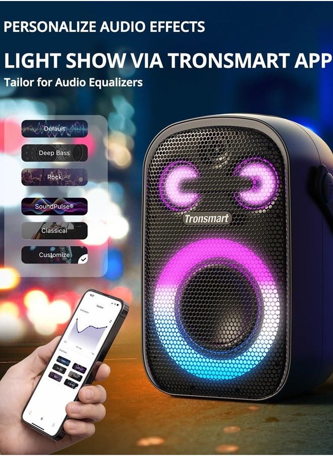 Tronsmart - Halo 100 Portable Party Bluetooth Speaker, HIFI Sound Quality Subwoofer Bass to Pump Up Your Party.Wireless stereo pairing by APP,18H Playtime,IPX6 Waterproof,Suitable for party/home/outdoor - Image 1
