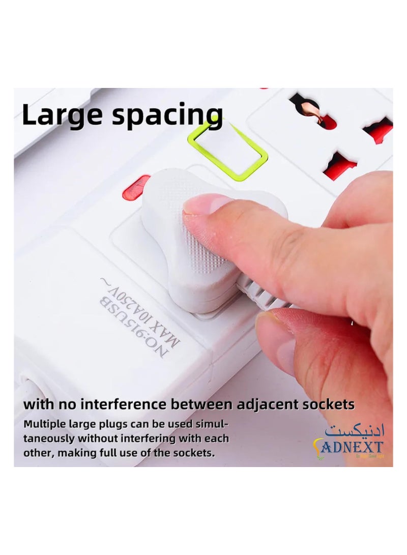 ادنيكست ادنيكسEX-914 مع 4 منافذ وسلك تمديد، بطول 3 أمتار، أبيض - Image 3