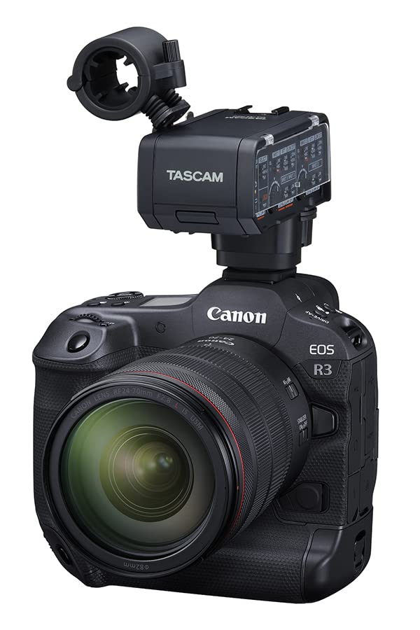 Tascam Canon Kit XLR Microphone Adapter for Mirrorless Cameras, Black (CA-XLR2d-C) - Image 5