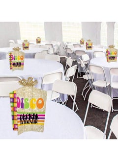 Big Dot of Happiness 70’S Disco Table Decorations 1970S Disco Fever Party Fold And Flare Centerpieces 10 Count  - Image 5