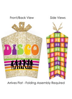 Big Dot of Happiness 70’S Disco Table Decorations 1970S Disco Fever Party Fold And Flare Centerpieces 10 Count  - Image 3