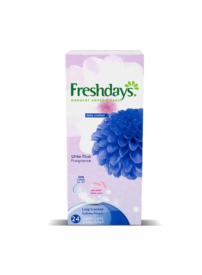 Freshdays Daily Liners  Long Scented 24 pads - Image 1