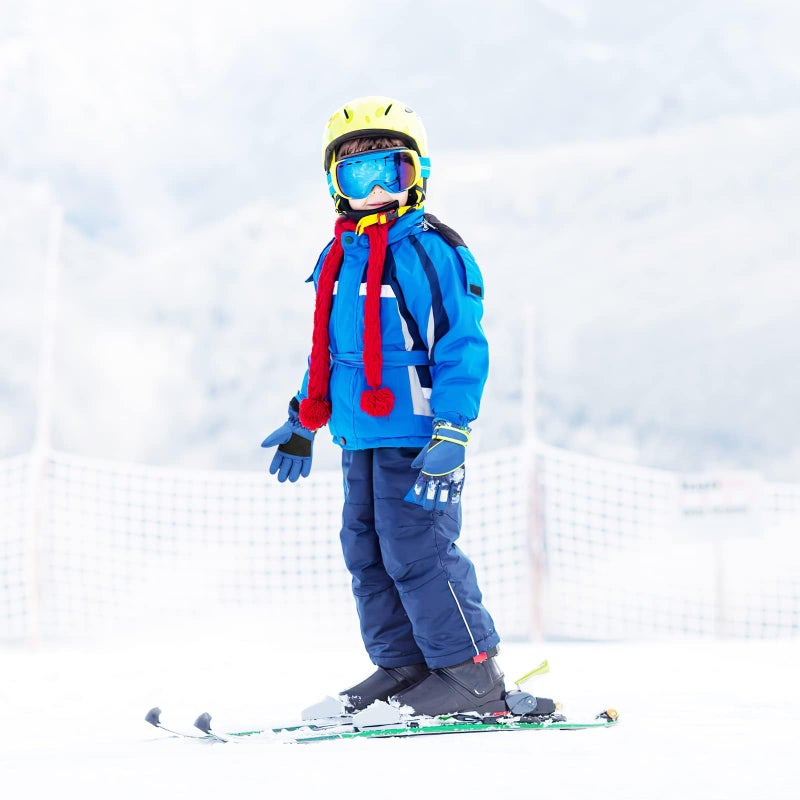 CXQRR Kids Boys Winter Ski Gloves Cold-Weather Windproof Thickening Snowboard-Mittens Outdoor for 4-7 Years Old - Image 5