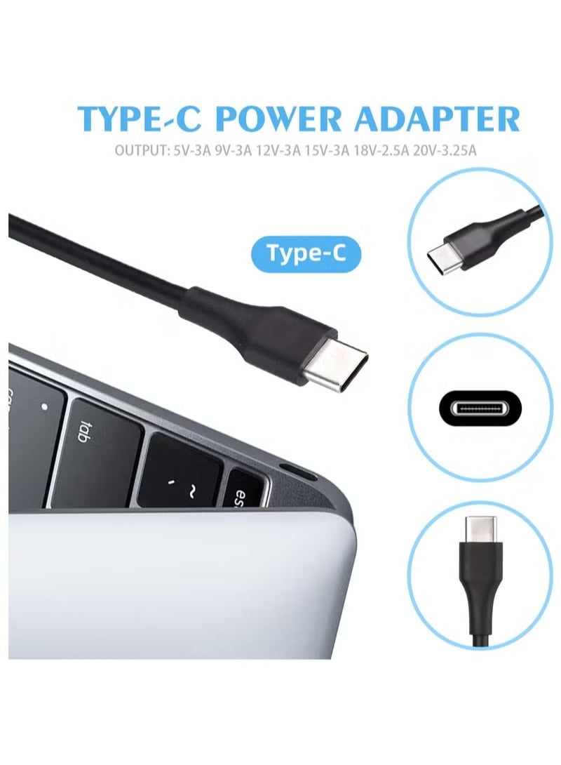 65W USB-C Laptop Charger Power Adapter with Cable – Compatible with Lenovo Laptops - Image 3