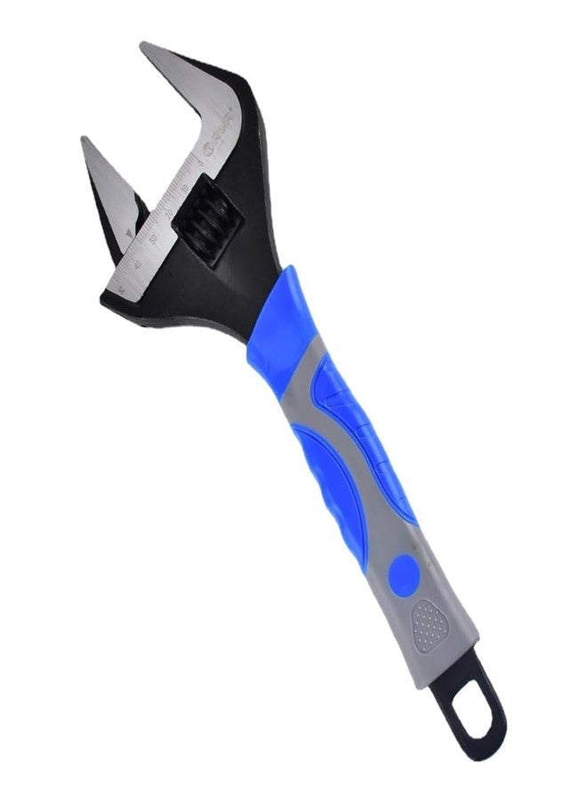 vomex 10-inch Adjustable Wrench Wide Open - Wrench Up to 1.65inch(42mm),Wide Jaw for Plumbing Wrench,Ergonomic Grip, Black Oxide Finish,SAE & Metric, CR-V Steel - Image 2