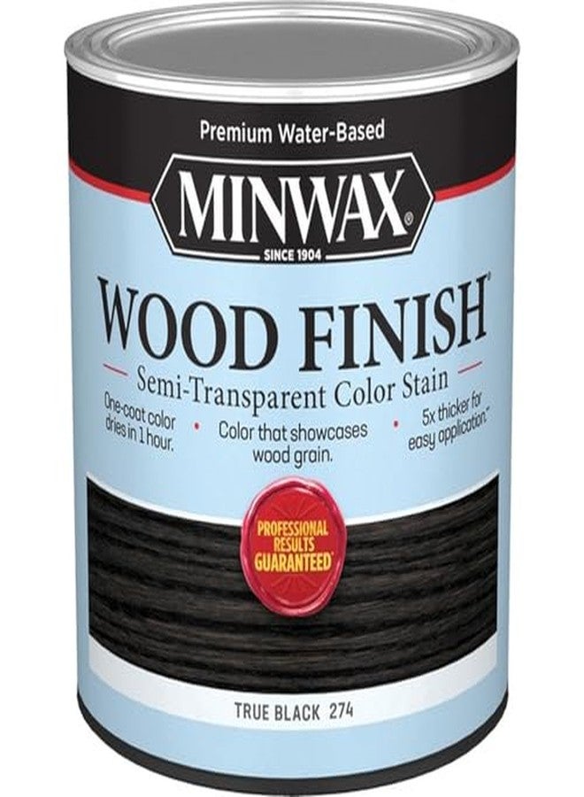 FixtureDisplays 1PK 10850 qt True Black Wood Finish Water-Based Semi-Transparent Color Stain LANC-373136-NF - Image 2