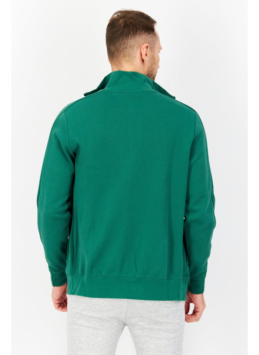 PUMA Men Sportswear Fit Long Sleeves Training Jacket, Green  - Image 2
