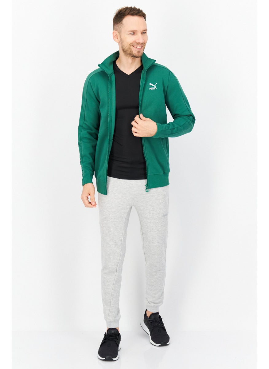 PUMA Men Sportswear Fit Long Sleeves Training Jacket, Green  - Image 3