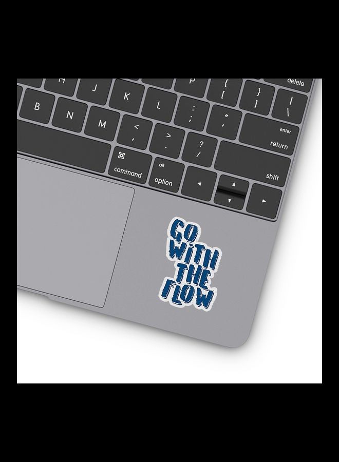 RKN Go With The Flow Vinyl Stickers For Laptop 3inch - Image 2