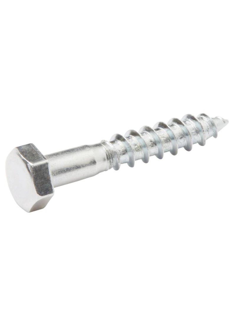 Zinc Plated Carbon Steel Hex Coach Screw Pack 5 X 30 Mm 200 Piece