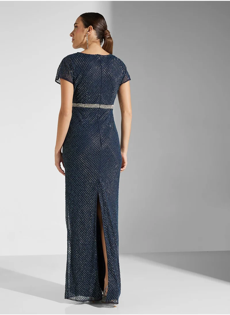 Amelia Rose Sequin Embellished Dress
