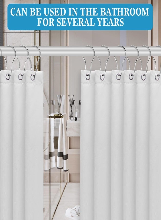 Dimeho Metal Shower Curtain Hooks 30 Pcs Rust Proof Stainless Steel Shower Curtain Rings Silver Shower Curtain Style Hanging Clip Chain Hooks for Bathroom Reusable Shower Curtain Hangers Sorting - Image 5