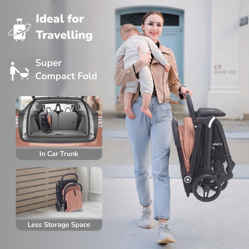 R for Rabbit Street Smart Ace Auto Fold Baby Stroller - Image 3