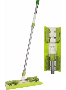 Piev Microfiber Magic Telescopic Floor Wall Glass Cleaning Mop with Spare Cloth Green - pzsku/Z6C37CECF6725F212379BZ/45/_/1730607749/1a841da4-3278-4d23-8256-0606276bd8cb