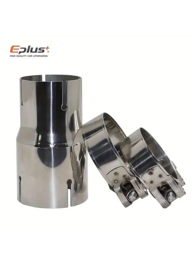 Universal Stainless Steel Exhaust Pipe Reducer Adapter 51MM To 57MM For Motorcycle Scooter - Image 4