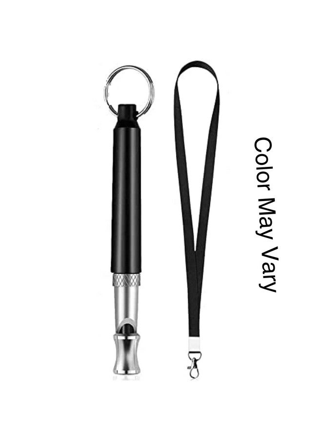 مجموعة تدريب الكلاب باستخدام صفارة الموجات فوق الصوتية عالية التردد والتحكم في النباح، مثالية للكلاب والجراء (أسود، عبوة من 2 صفارة) - Image 5